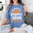 Proud Grandma Of A 2026 Senior Basketball Graduation Women's Comfort Colors T-Shirt Blue Jean