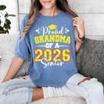Proud Grandma Of A 2026 Senior Softball Graduation Matching Women's Comfort Colors T-Shirt Blue Jean