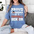 Proud Grandma Of a Football Senior 2026 Graduation Women's Comfort Colors T-Shirt Blue Jean