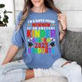 Proud MAWMAW Of Awesome Kindergarten Pre-K Graduation 2025 Women's Comfort Colors T-Shirt Blue Jean