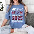 Proud Mom Of 2025 Senior Graduate Matching Family Graduation Women's Comfort Colors T-Shirt Blue Jean