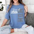 Proud Mom Of A 2026 Graduate Grad Senior Mother Graduation Women's Comfort Colors T-Shirt Blue Jean