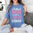 Proud Mom Of A Class 2019 Senior T Shirt Graduation Women's Comfort Colors T-Shirt Blue Jean