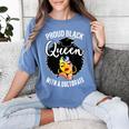 Proud Queen PhD Doctorate Degree Graduation Woman Girl Women's Comfort Colors T-Shirt Blue Jean