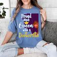 Proud Queen PhD Graduate PhD Graduation Doctorate Women's Comfort Colors T-Shirt Blue Jean