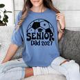 Proud Senior Dad Soccer Class Of 2027 Graduation Graduate Women's Comfort Colors T-Shirt Blue Jean