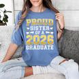 Proud Sister Of A 2026 Graduate Shirt Class 2026 Graduation Women's Comfort Colors T-Shirt Blue Jean
