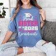 Proud Sister Of 5th Grade Graduate 2025 Family Graduation Women's Comfort Colors T-Shirt Blue Jean