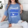 Proud STEPDAD Of A Class 2019 Senior Tshirt Graduation Women's Comfort Colors T-Shirt Blue Jean