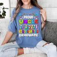 Proud UNCLE Of a 2025 Kindergarten Graduate Graduation Women's Comfort Colors T-Shirt Blue Jean