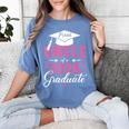 Proud Uncle Of a Class Of 2026 Graduate For Graduation Women's Comfort Colors T-Shirt Blue Jean