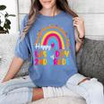 Rainbow Last Day Of 2nd Grade Teacher Student Graduation For Men Women Kids Women's Comfort Colors T-Shirt Blue Jean