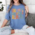 Retro Groovy In My Master's Degree Era Graduation Master Women's Comfort Colors T-Shirt Blue Jean