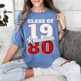 Reunion 1980 Class Of 1980 Reunion 80 Graduation 1980 Women's Comfort Colors T-Shirt Blue Jean