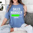 Sales Manager Loading Graduation Graduate New Job Women's Comfort Colors T-Shirt Blue Jean