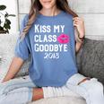 Sen18r Shirt Senior 2018 Graduation Kiss Lips Women's Comfort Colors T-Shirt Blue Jean