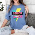 Senior 2022 Graduation Class Of 2022 Retro 90's Graduation Women's Comfort Colors T-Shirt Blue Jean