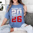 Senior 2026 Class Of 2026 Graduation 2026 Senior 26 Graduate Women's Comfort Colors T-Shirt Blue Jean