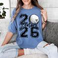 Senior 2026 Golf Player Heart Graduation Girls Teens Women's Comfort Colors T-Shirt Blue Jean