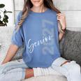 Senior 2027 Class Of 2027 Shirt Graduation Women's Comfort Colors T-Shirt Blue Jean