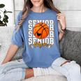 Senior Basketball Mom 2026 Basketball Graduation Women's Comfort Colors T-Shirt Blue Jean