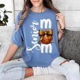 Senior Basketball Mom Class Of 2026 Player Graduation Grad Women's Comfort Colors T-Shirt Blue Jean