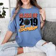 Senior Class Of 2019 Tshirt Graduation Students Hockey Women's Comfort Colors T-Shirt Blue Jean