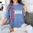 Senior Class Of 2026 Graduation Grad 26 Women's Comfort Colors T-Shirt Blue Jean