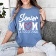 Senior Mom Class Of 2026 Graduation Women's Comfort Colors T-Shirt Blue Jean
