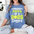 Senior Poppa 2025 Tennis Class Of 2025 Graduation Women's Comfort Colors T-Shirt Blue Jean