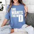 She Wants The MD Shirt Medical Graduation Doctor Women's Comfort Colors T-Shirt Blue Jean