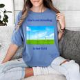 Out Standing In Her Field Graduation Tee Women's Comfort Colors T-Shirt Blue Jean