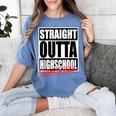 Straight Outta High School Class Of 2023 Graduation Women's Comfort Colors T-Shirt Blue Jean