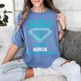 Superhero RN Nurse Shirt Graduation Women's Comfort Colors T-Shirt Blue Jean