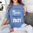 I Survived 5th Grade Class Of 2021 Quarantined Graduation 2 Women's Comfort Colors T-Shirt Blue Jean