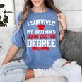 I Survived My Brother's Juris Doctor Degree Graduation Women's Comfort Colors T-Shirt Blue Jean