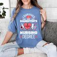 I Survived My Daughter's Nursing Degree School Graduation Women's Comfort Colors T-Shirt Blue Jean
