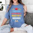 I Survived My Husband's Masters Degree Graduation Women's Comfort Colors T-Shirt Blue Jean