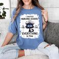 I Survived Nursing School Graduation 2025 Women's Comfort Colors T-Shirt Blue Jean