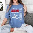Swimming Team Senior Class Of 2025 Graduation 2025 Women's Comfort Colors T-Shirt Blue Jean
