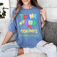 Thank You Teacher Appreciation Graduation Men Women Kids Women's Comfort Colors T-Shirt Blue Jean