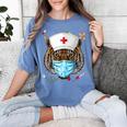 Tiger Nurse RN ER Nursing School Graduation Women's Comfort Colors T-Shirt Blue Jean