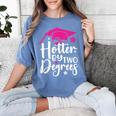 Two Degrees Hotter Graduation 2025 Diploma College Masters Women's Comfort Colors T-Shirt Blue Jean