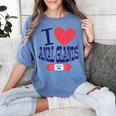 Vet Tech I Love Veterinary Technician Graduation Women's Comfort Colors T-Shirt Blue Jean