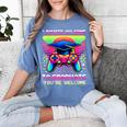 Video Gamer Graduate Graduation Grad Gaming Women's Comfort Colors T-Shirt Blue Jean