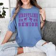 Wrestling Senior Night Wrestling Senior 2025 Graduation 49 Women's Comfort Colors T-Shirt Blue Jean