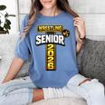 Wrestling Senior Night Senior 2026 Faith Cross Graduation Women's Comfort Colors T-Shirt Blue Jean