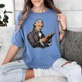 Alexander Hamilton Reading A Book Women's Comfort Colors T-Shirt Chalky Mint