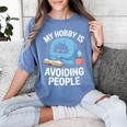 Anti-Social Club Homebody Introvert Hibernate Hermit Shyness Women's Comfort Colors T-Shirt Chalky Mint
