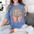 Anti-Social Introvert Butterfly Lover Women's Comfort Colors T-Shirt Chalky Mint